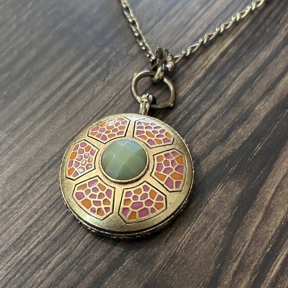 Large Medallion Pendant Necklace ASO Alex Russo - Picture 5 of 8